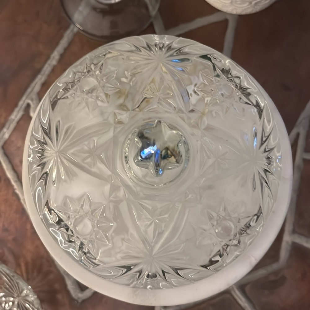 Anchor Hocking Star of David Candy Dish - Picture 6 of 8